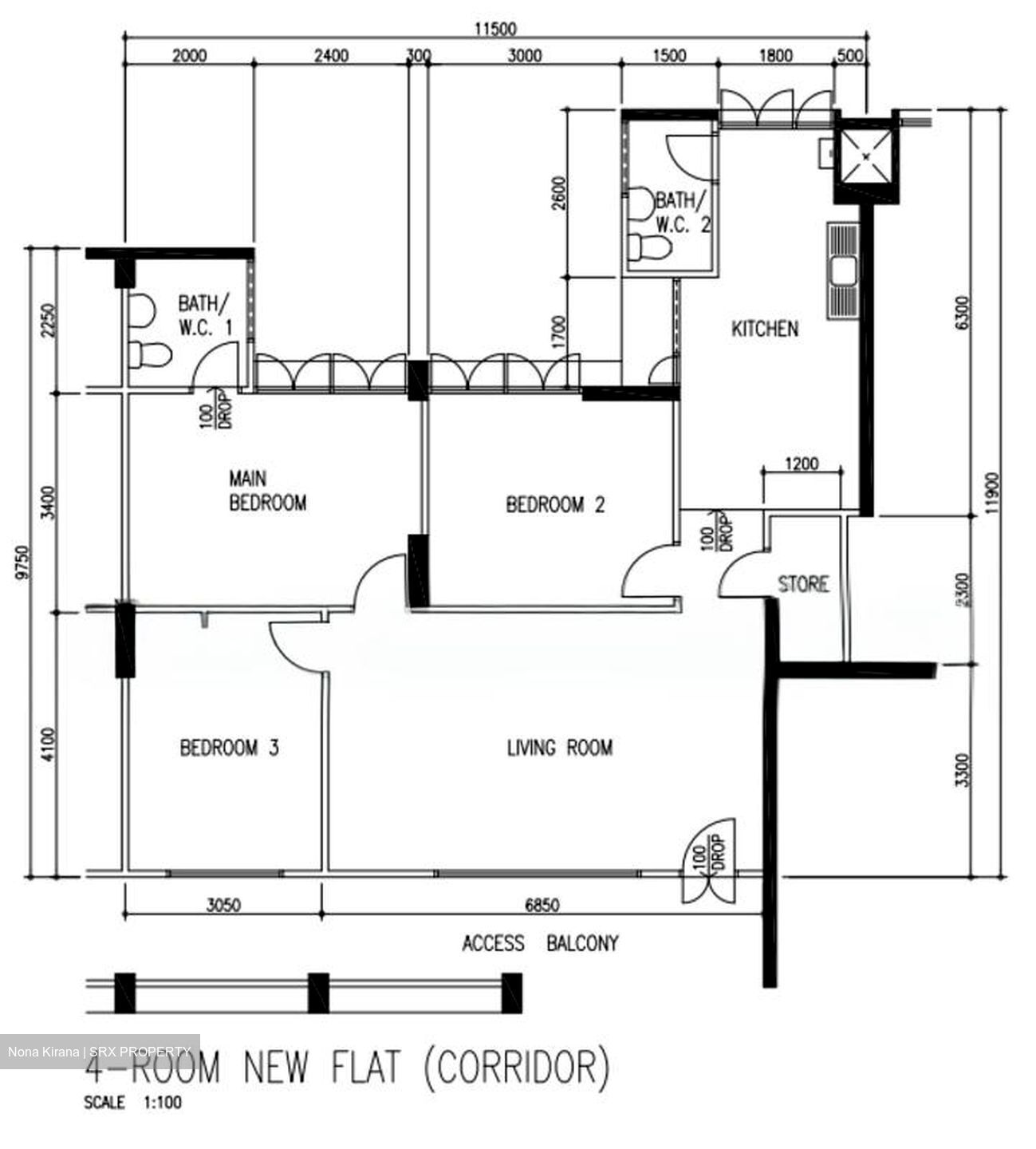 Blk 251 Hougang Avenue 3 (Hougang), HDB 4 Rooms #566064221